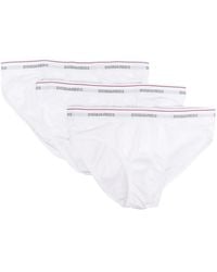 DSquared² - Three-Pack Logo Briefs - Lyst
