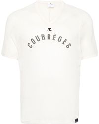 Courreges - Baseball Printed Mesh T-Shirt - Lyst