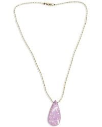 Madison - Phosphorite Teardrop Necklace - Lyst
