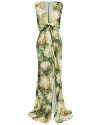 Amsale - Kleid mit Aquarell-Print - Lyst