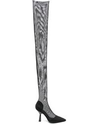 Patrizia Pepe - Botas de tul con tacón de 100 mm - Lyst