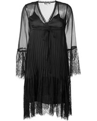McQ Swallow - Embroidered Lace Plisse Dress - Lyst