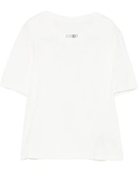 MM6 by Maison Margiela - Logo-Print T-Shirt - Lyst