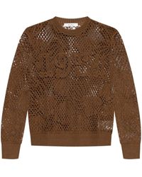 Max Mara - Pullover mit Lochstrickmuster - Lyst