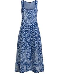 Etro - Midi Knit Dress With Scoop Neck - Lyst