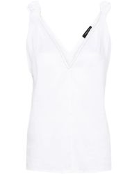 Fabiana Filippi - V-Neck Linen Blouse - Lyst