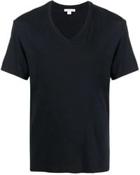 James Perse - T-Shirt Met V-Hals - Lyst