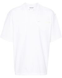 Sacai - T-shirt en coton à détails de coutures - Lyst