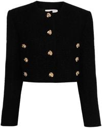 Alexander McQueen - Tweed Cropped Jacket - Lyst