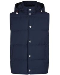 Eleventy - Hooded Padded Gilet - Lyst