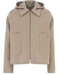Fendi - Zip-Up Hooded Jacket - Lyst