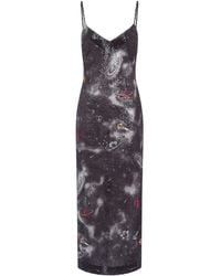 Moschino - Astral Pattern Maxi Dress - Lyst