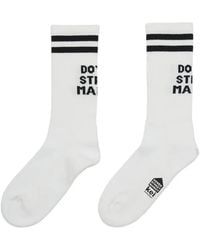 Dover Street Market - Logo-Intarsia Striped Socks - Lyst