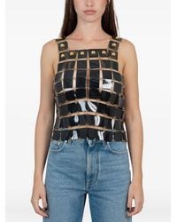 Rabanne - Top Con Inserti - Lyst