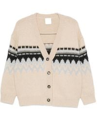 Allude - V-Neck Cashmere Cardigan - Lyst