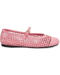 Prada - Crochet Ballet Flats - Lyst
