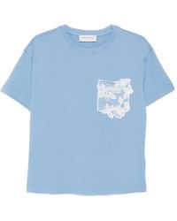 ERMANNO FIRENZE - Floral-Pocket T-Shirt - Lyst