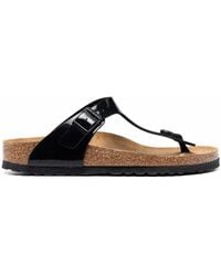 Birkenstock - Gizeh Patent-Leather Sandals - Lyst