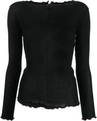 Baserange - Top Pama Con Scollo A Barca - Lyst