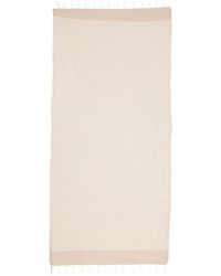 MC2 Saint Barth - Foutas Stripe-Pattern Fringed Beach Towel - Lyst