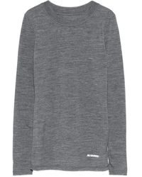 Jil Sander - Top A Maniche Lunghe - Lyst