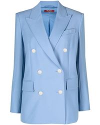 Max Mara - Double-breasted Suit Blazer - Lyst