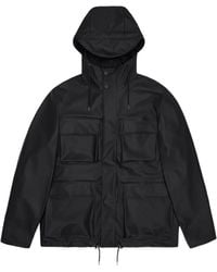 Rains - Pocket Hooded Jacket - Lyst