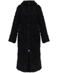 Fendi - Hooded Bouclé-Knit Coat - Lyst
