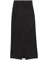 Balenciaga - High-waisted Wool Skirt - Lyst