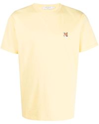 Maison Kitsuné - Cotton T-shirt With Logo - Lyst