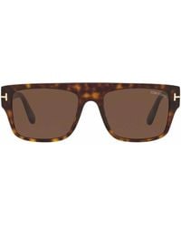 Tom Ford - Tortoiseshell-Effect Square-Frame Sunglasses - Lyst