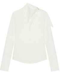 Courreges - Asymmetric Long-Sleeved Top - Lyst