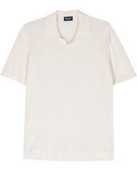 Drumohr - Fine-knit Cotton Polo Shirt - Lyst