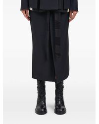 Alessandra Marchi - Belted Midi Skirt - Lyst