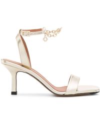 Maje - 80mm Leather Sandals - Lyst
