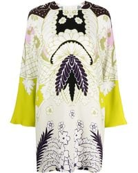 Valentino Garavani - Abstract-Print Long-Sleeve Dress - Lyst