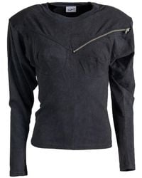 VAQUERA - Corset-Style Zip-Detail Top - Lyst