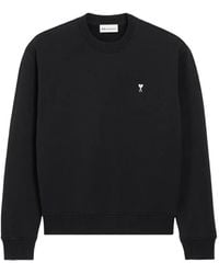 Ami Paris - Ami De Coeur Sweater Met Katoenen Print - Lyst