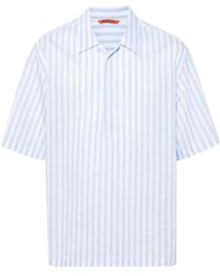 Barena - Katoenen Overhemd Met Knoop Detail - Lyst