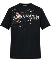 McQueen - Confetti-Detail T-Shirt - Lyst