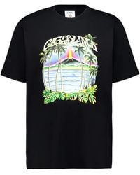 CASABLANCA - Volcano Graphic-Print T-Shirt - Lyst