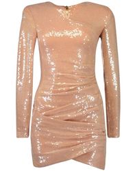 Balmain - Sequin-Embellished Mini Dress - Lyst