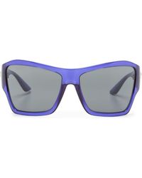 Versace - Medusa-plaque Oversize-frame Sunglasses - Lyst