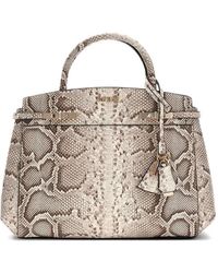 Guess - Melinda Snakeskin-Effect Tote Bag - Lyst