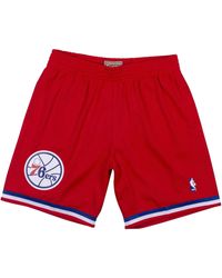 Mitchell & Ness - 2002-03 Hardwood Classics Philadelphia 76ers "university Red" ショートパンツ - Lyst
