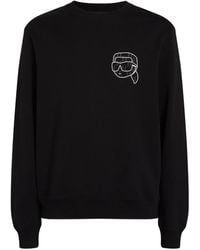 Karl Lagerfeld - Ikon Sweater Met Monogram - Lyst