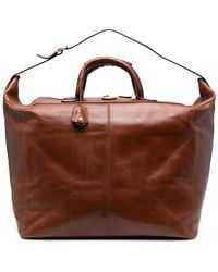 The Bridge - Logo-Plaque Leather Holdall - Lyst