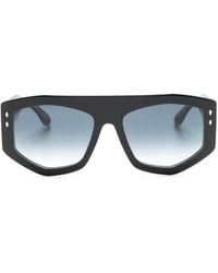 Isabel Marant - Logo-print Oversize-frame Sunglasses - Lyst
