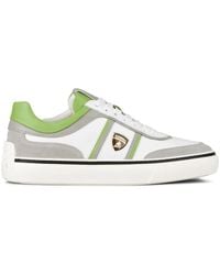 Tod's - Automobili Lamborghini Panelled Lace-Up Leather Sneakers - Lyst