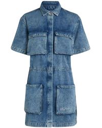 Karl Lagerfeld - デニム シャツドレス - Lyst